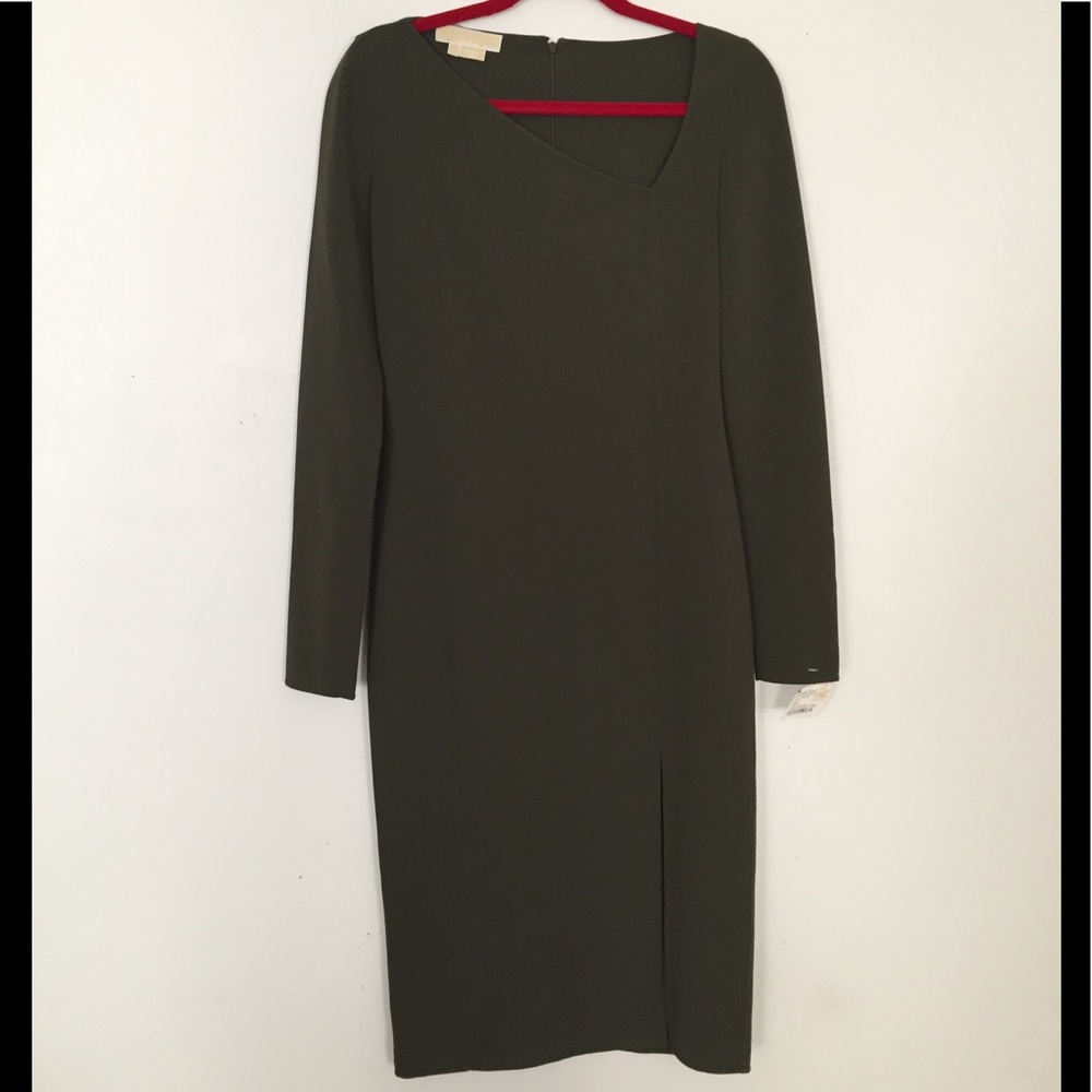 Michael Kors Asymmetrical Sheath Dress - Picture 5 of 14